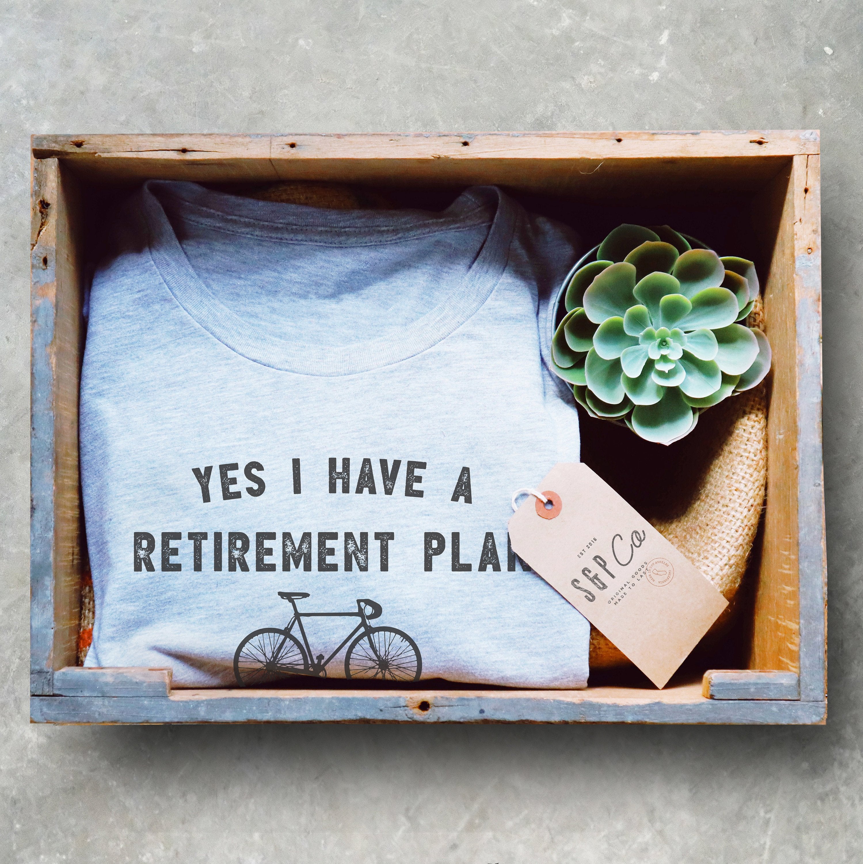 Yes I Have A Retirement Plan I Plan On Cycling Unisex Shirt - Cycling Shirt, Cyclists Gift, Bicycle Shirt, Cycle Shirt, Retirement Shirt - Stag & Peach Co