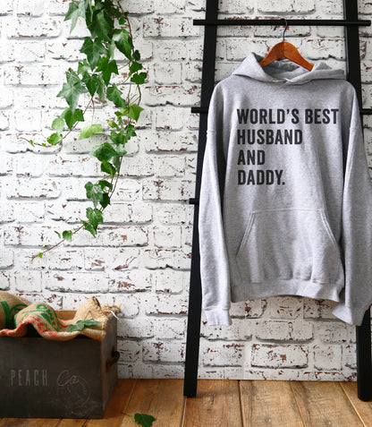 World's Best Husband And Daddy Hoodie - Fathers Day Gift, Gift For Dad, Pregnancy Reveal Shirt, Husband Shirt, Hubby Shirt, New Dad Shirt