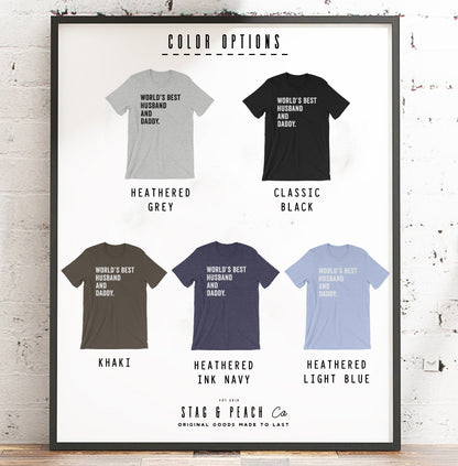 World's Best Husband & Daddy Unisex Shirt- Fathers Day Gift, Gift For Dad, Pregnancy Reveal Shirt, Husband Shirt, Hubby Shirt, New Dad Shirt
