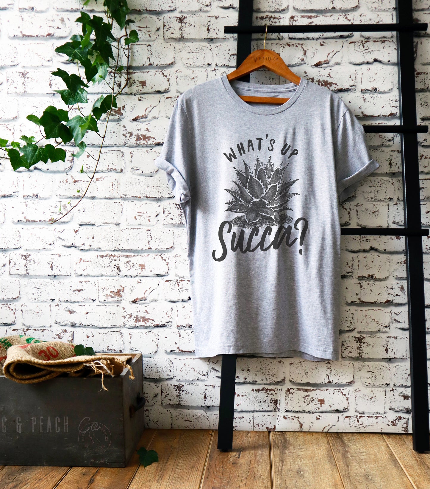 What's Up Succa? Unisex Shirt - Cactus Shirt, Cactus Gift, Succulent Shirt, Succulent Gift, Gardening Shirt, Gardening Gift