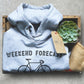 Weekend Forecast Cycling Hoodie - Cycling Shirt, Cyclists Gift, Bicycle Shirt, Drinking Shirt, Bicycle Gift, Cycling Gift, Triathlon Shirt