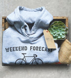 Weekend Forecast Cycling Hoodie - Cycling Shirt, Cyclists Gift, Bicycle Shirt, Drinking Shirt, Bicycle Gift, Cycling Gift, Triathlon Shirt