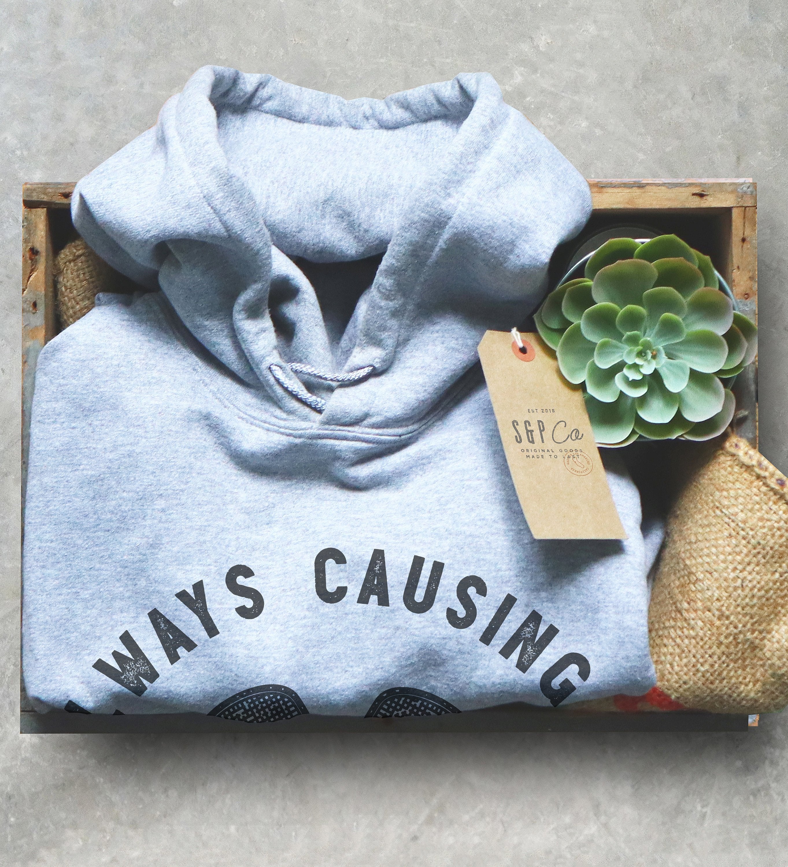 Always Causing A Racquet Hoodie - Stag & Peach Co