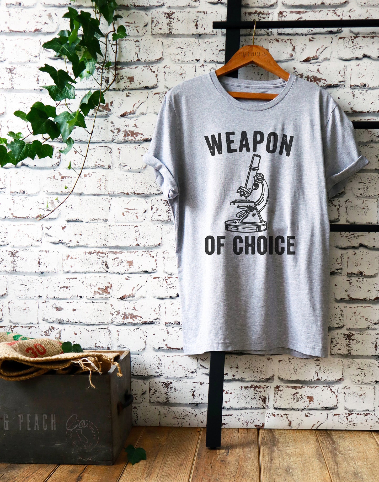 Weapon Of Choice Unisex Shirt - Lab Tech Shirt, Technician Shirt, Science Shirt, Scientist Shirt, Medical Student Gift, Microscope Shirt