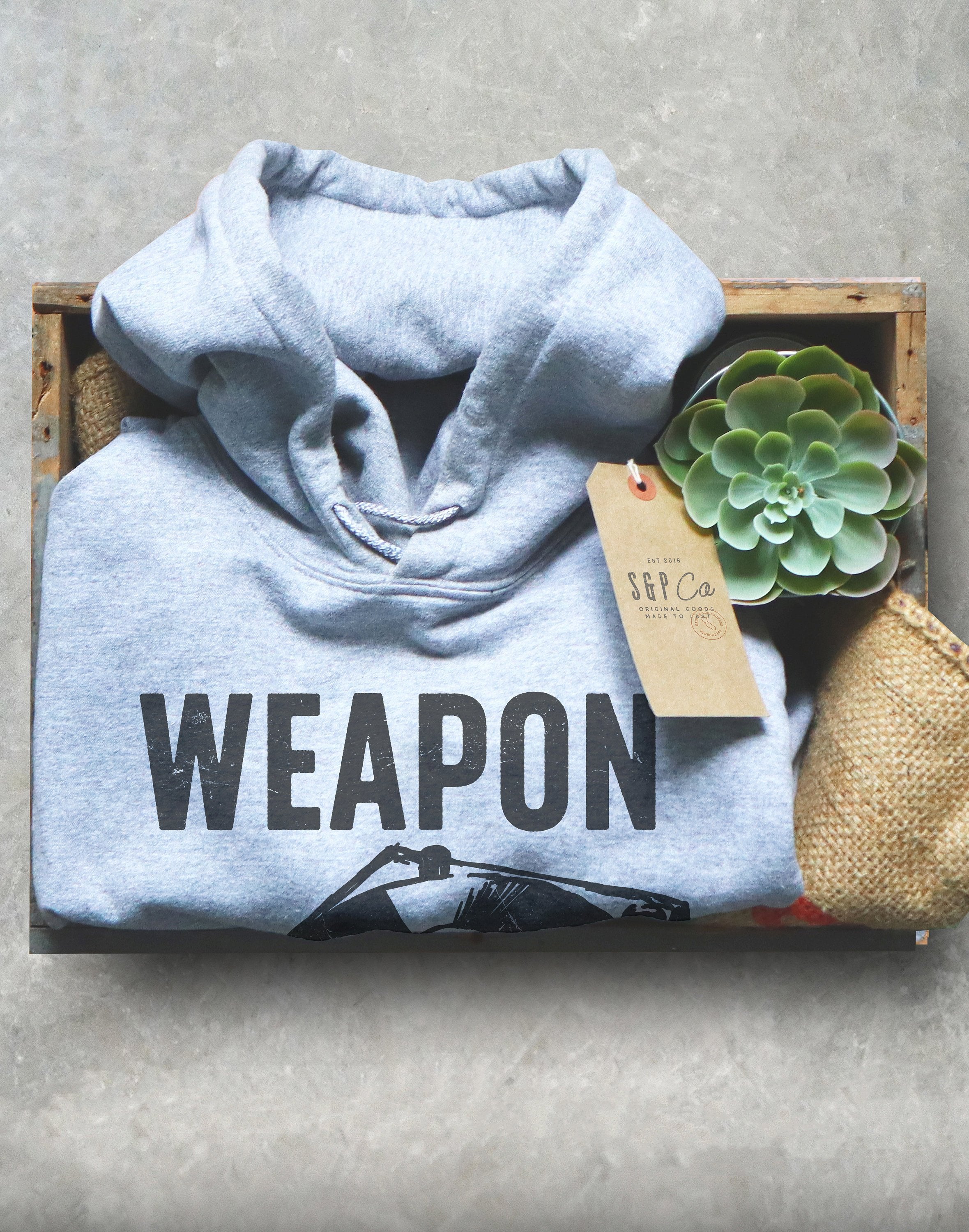 Weapon Of Choice Hoodie - DJ Shirt, DJ Techno TShirts, Disk Jockey Gift, Rave Clothing, Music TShirt, Techno Shirt - Stag & Peach Co