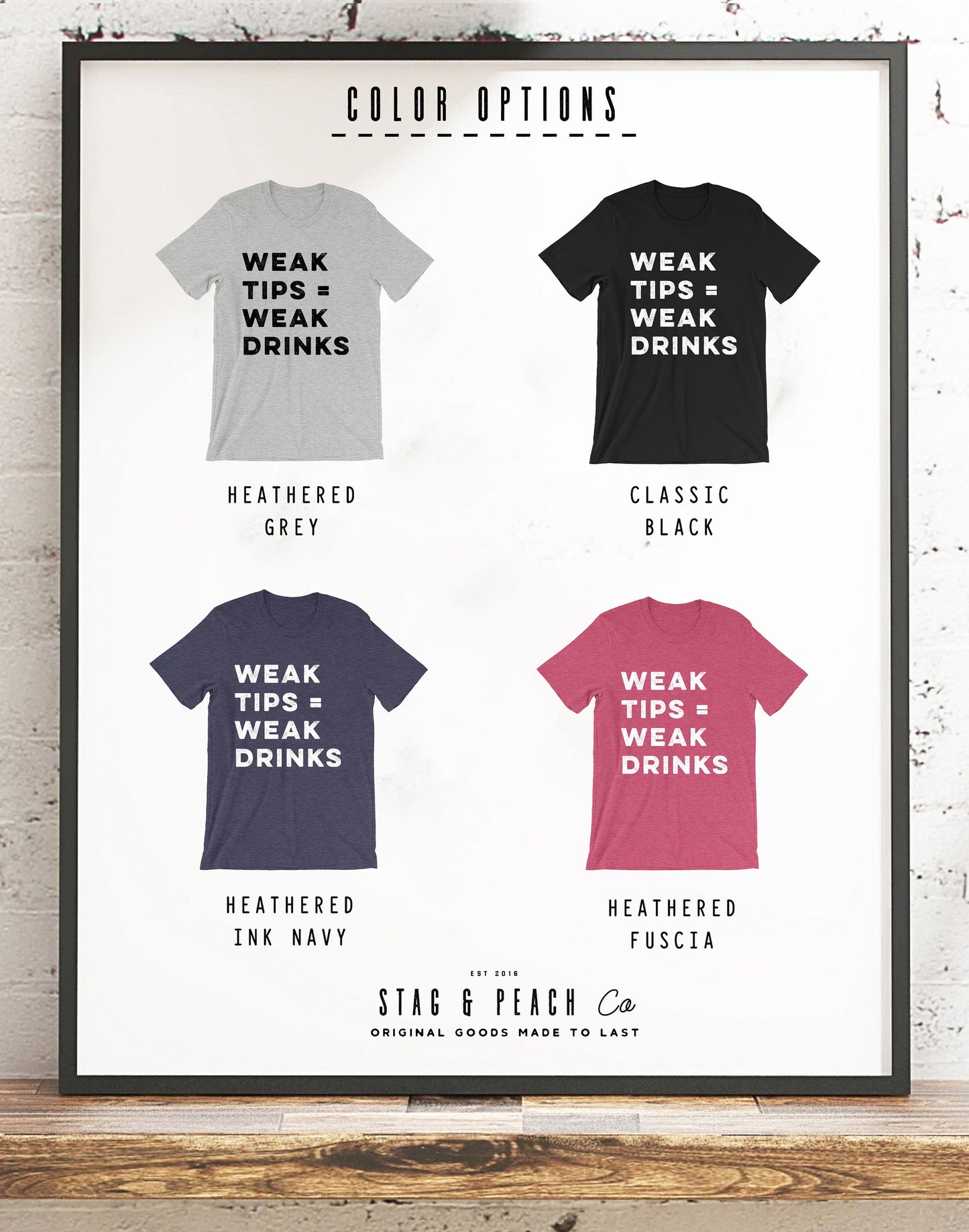 Weak Tips Equals Weak Drinks Unisex Shirt - Waitress Shirt, Waitress Gift, Waiter Shirt, Gift For Waitress, Bartender Shirt, Bartender Gift