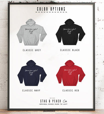 Wanna Hear A Joke? Decaf Hoodie - Barista Gift, Coffee Gift, Coffee Shirt, Coffee Funny Shirt, Coffee Lovers Gift, Caffeine Shirt
