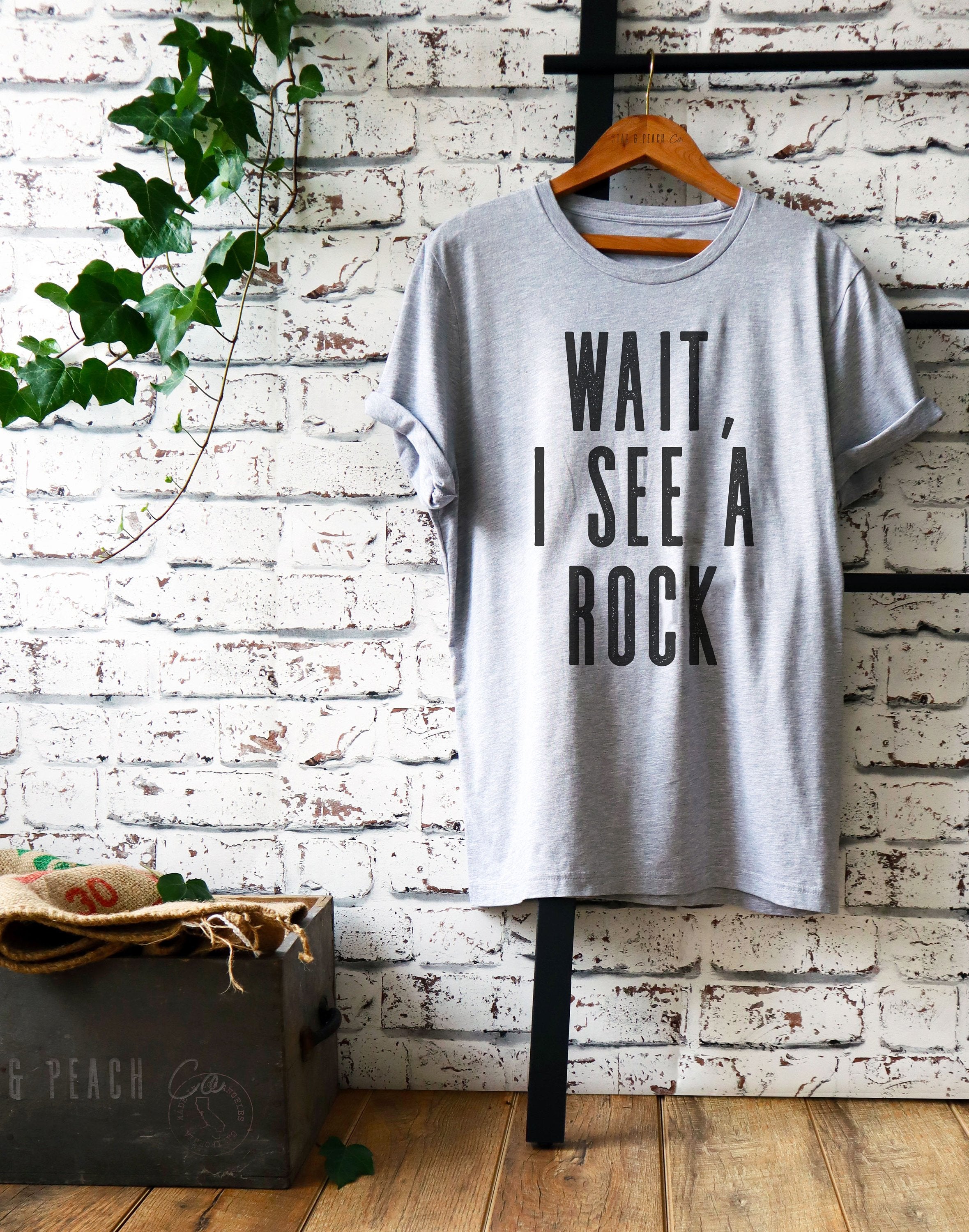 Wait, I See A Rock Unisex Shirt- Geology Shirt, Geologist, Geologist Gift, Geology Professor, Geology Student, Geology Puns, Geologist Shirt