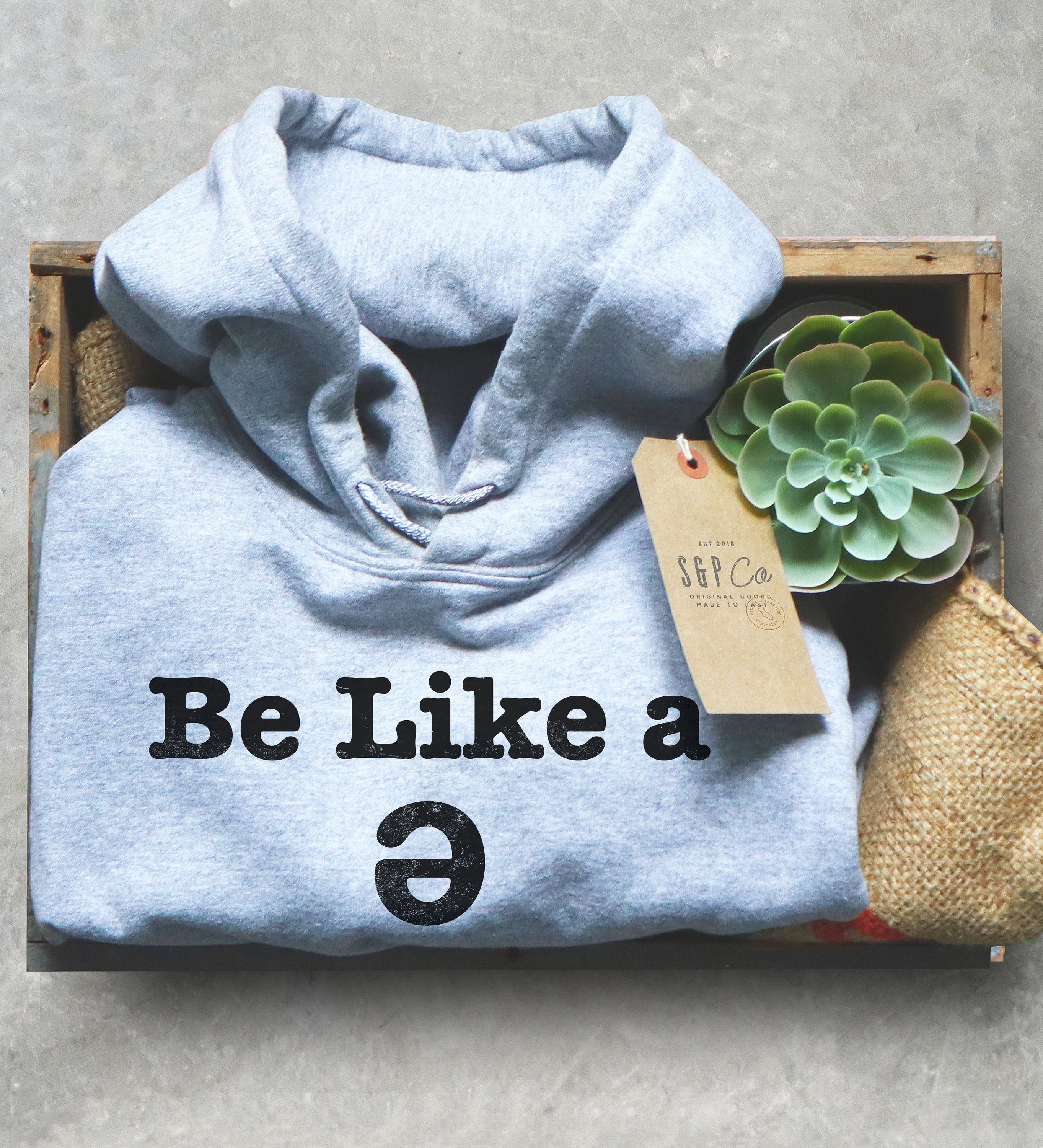 Be Like A Schwa Never Stressed Hoodie - Stag & Peach Co