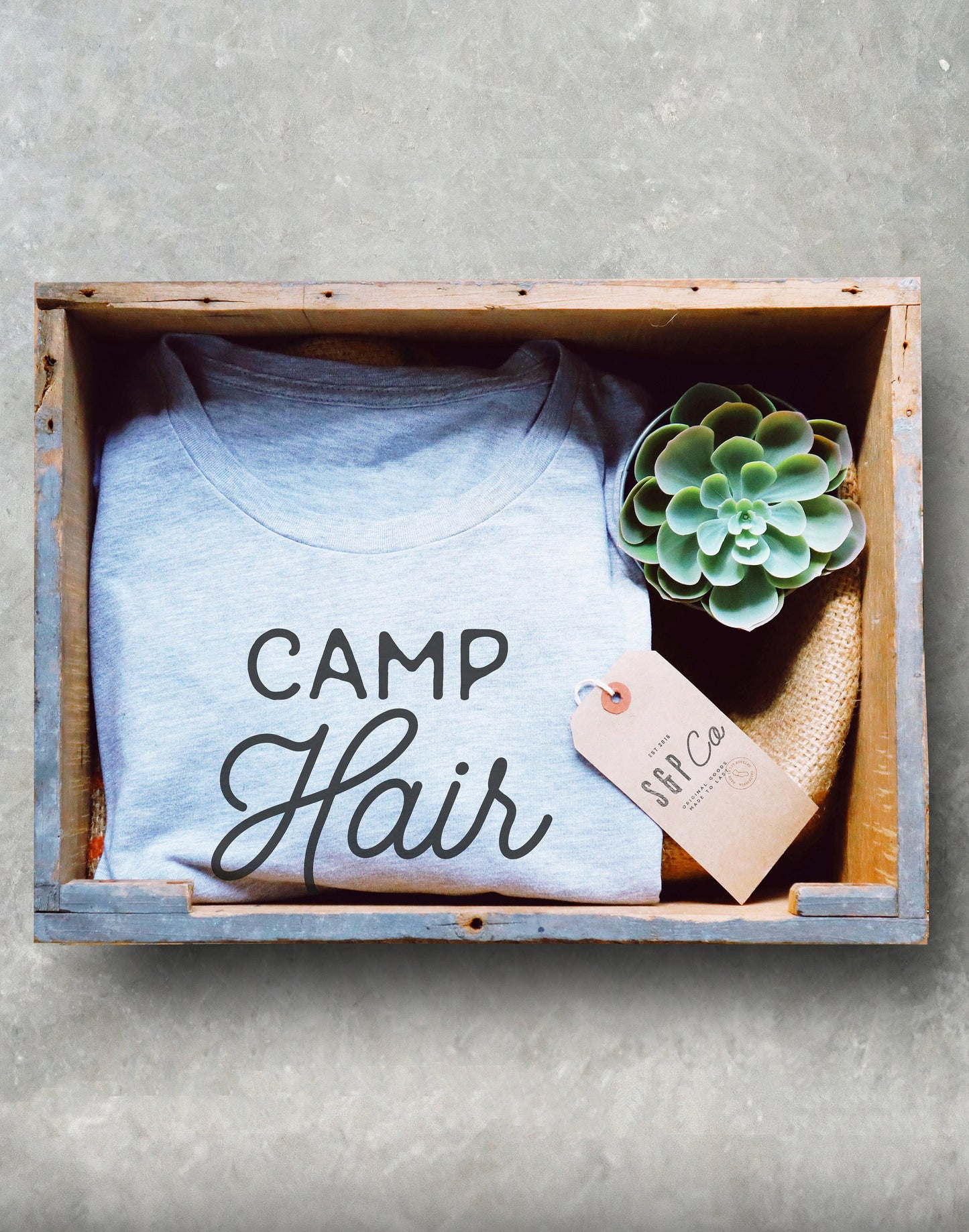 Camp Hair Don't Care Unisex Shirt - Camping shirt, Happy camper shirt, Happy camper, Camping, Hiking shirt, Camping gift, Camp shirt