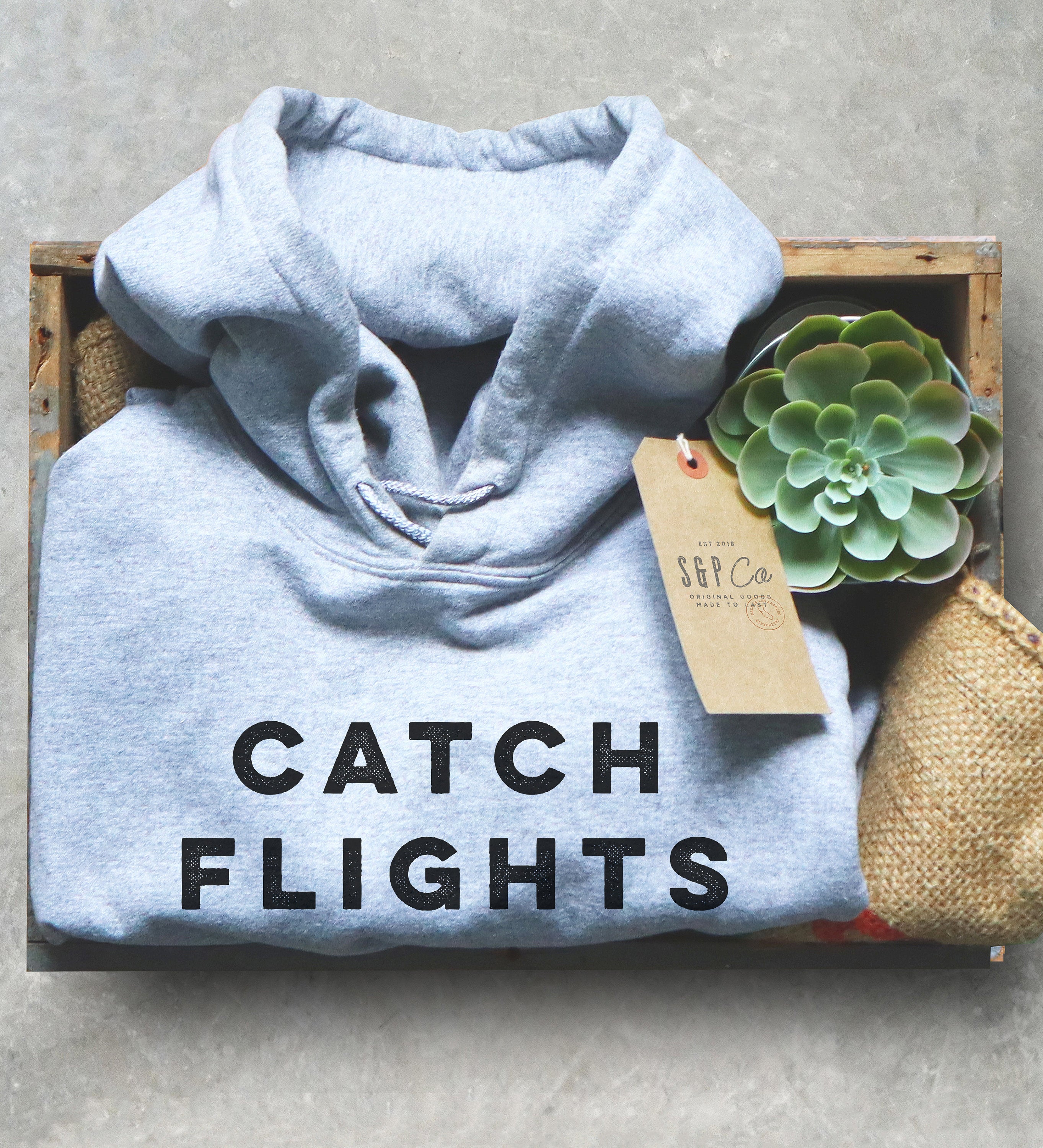 Catch Flights Not Feelings Hoodie -
