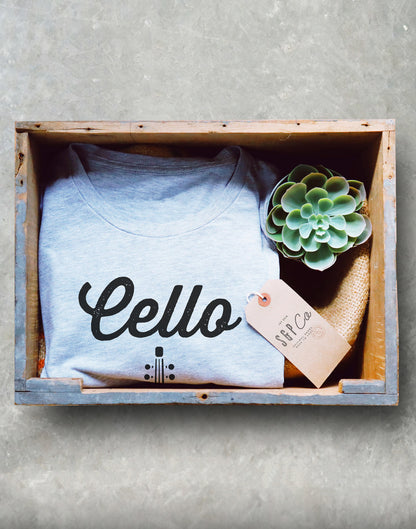 Cello Unisex Shirt - Cello Shirt, Cello Gift, Cellist Gift, Cellist Shirt, Musician Gift, Music Shirt, Music Teacher Gift, Music Gift