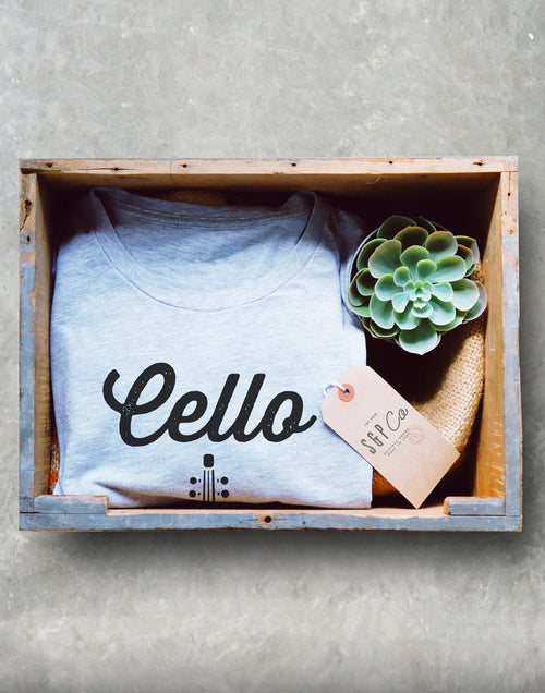 Cello Unisex Shirt - Cello Shirt, Cello Gift, Cellist Gift, Cellist Shirt, Musician Gift, Music Shirt, Music Teacher Gift, Music Gift - Stag & Peach Co