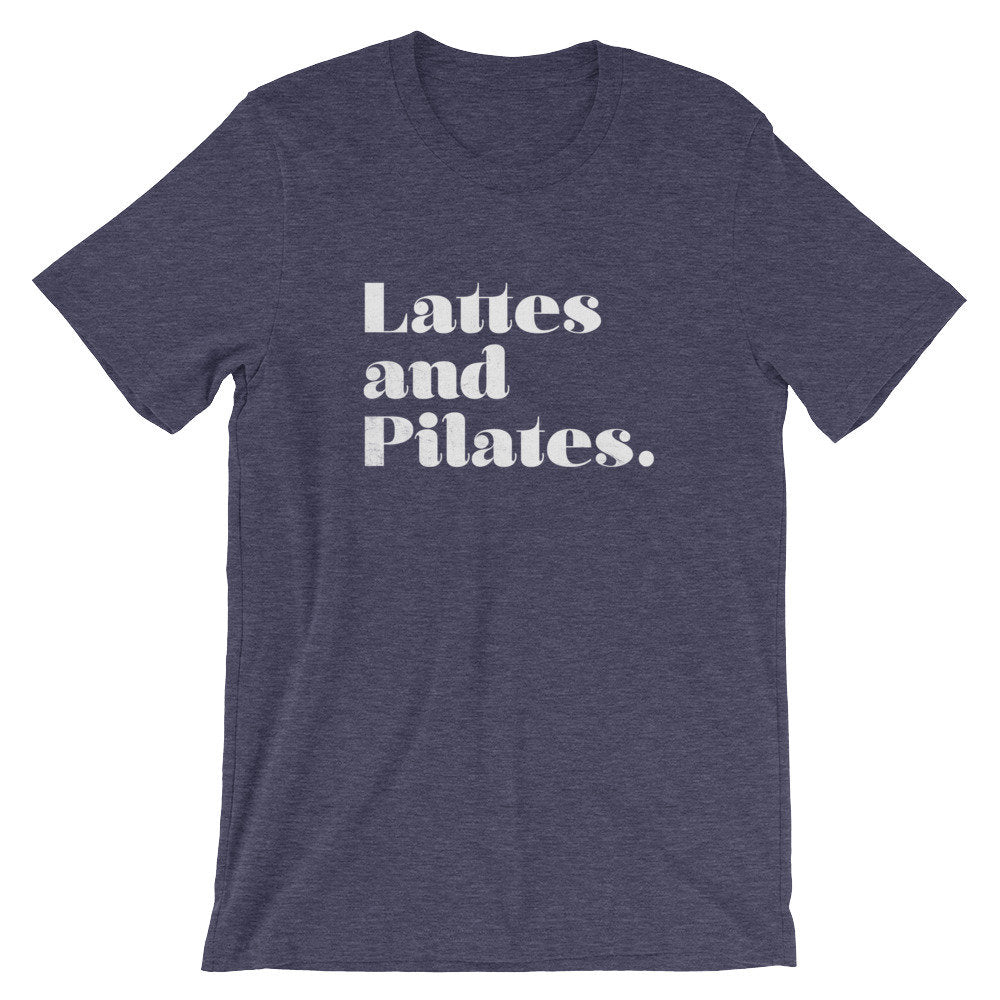 Lattes & Pilates Unisex Shirt - Pilates Shirt, Pilates Gift, Pilates Clothes, Pilates Instructor, Pilates Workout