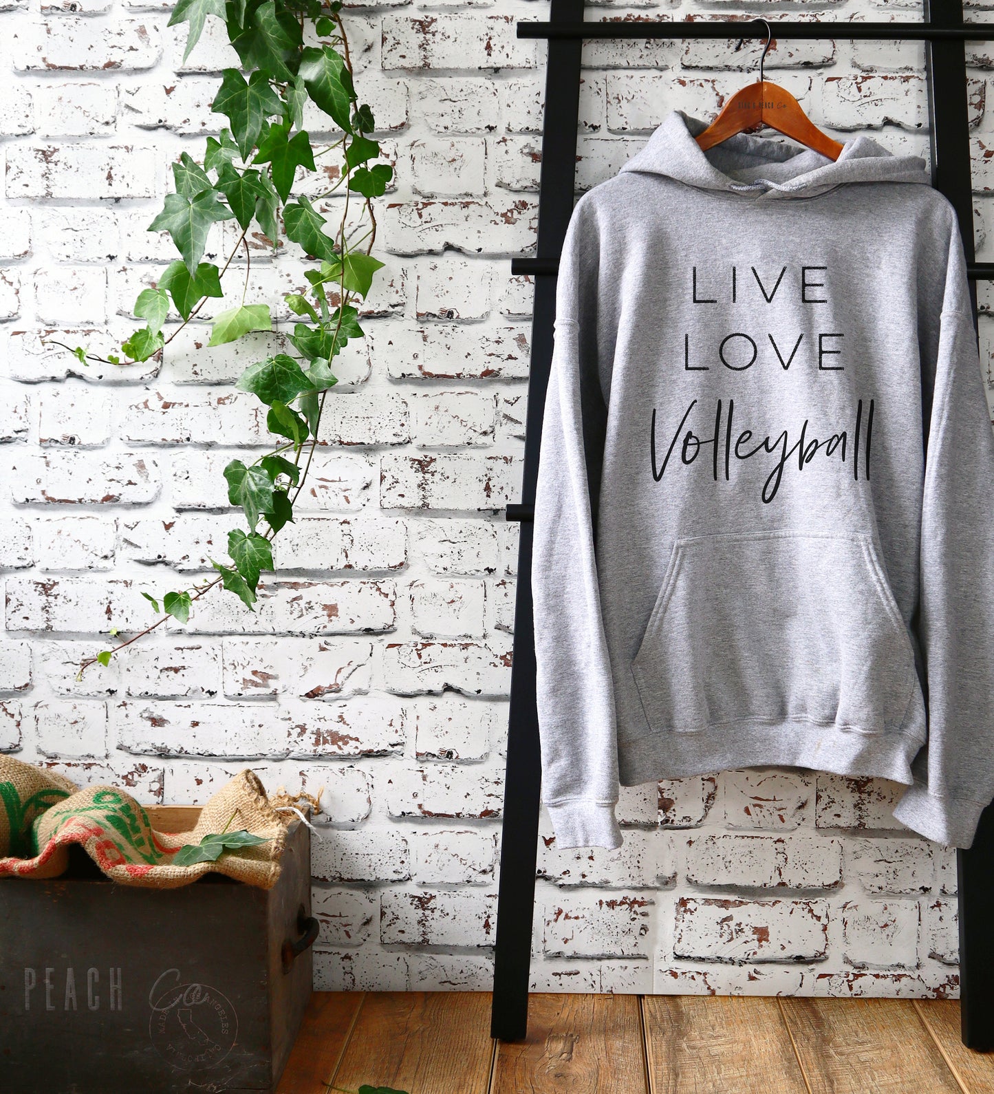 Live Love Volleyball Hoodie - Volleyball Shirt, Volleyball Mom Shirt, Volleyball gift, Volleyball team, Volleyball player, Volleyball Coach
