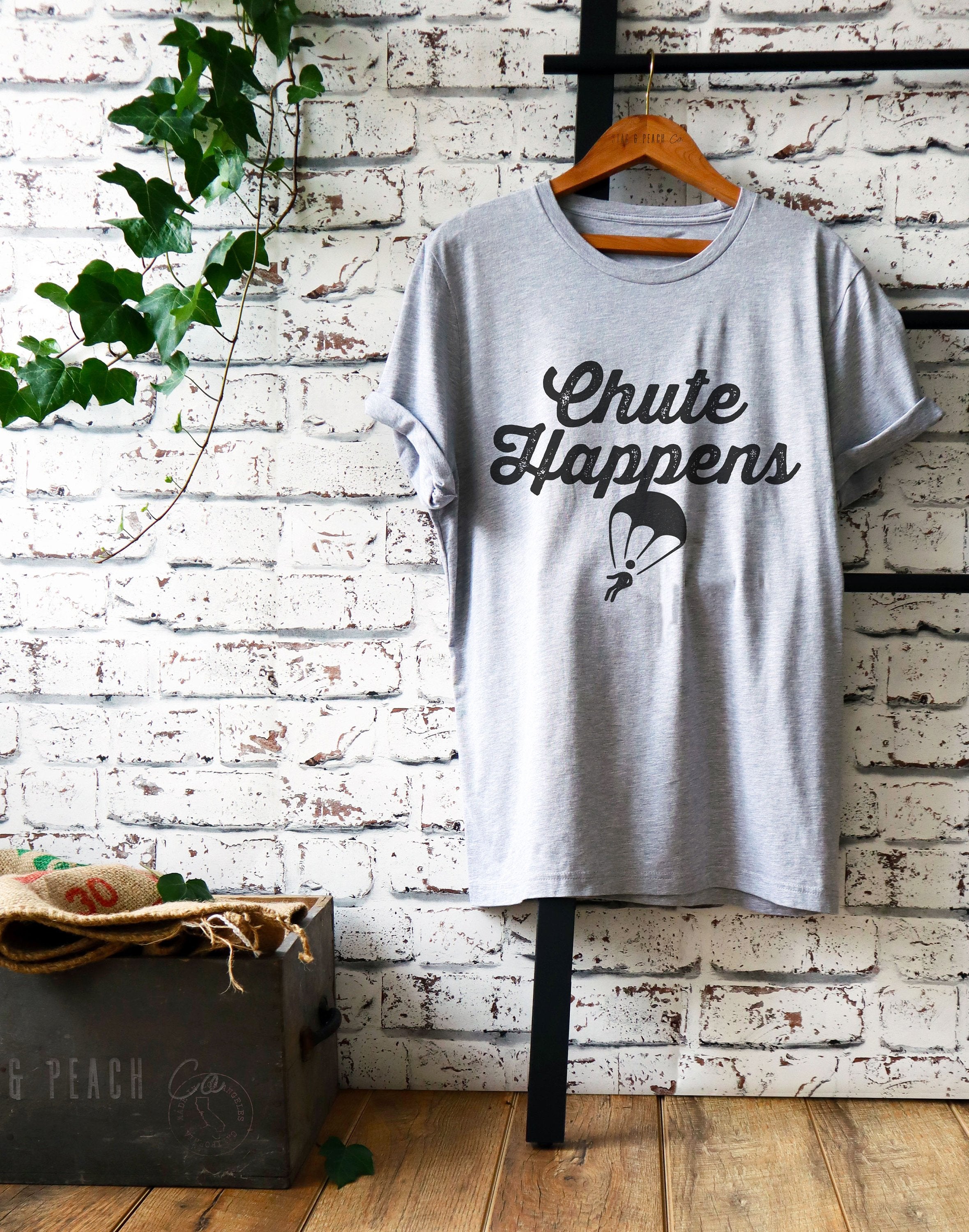 Chute Happens Unisex Shirt - Skydiving Shirt, Skydiving Gift, Parachute Shirt, Rigger Shirt, Adventure Shirt, Adrenaline Junkie