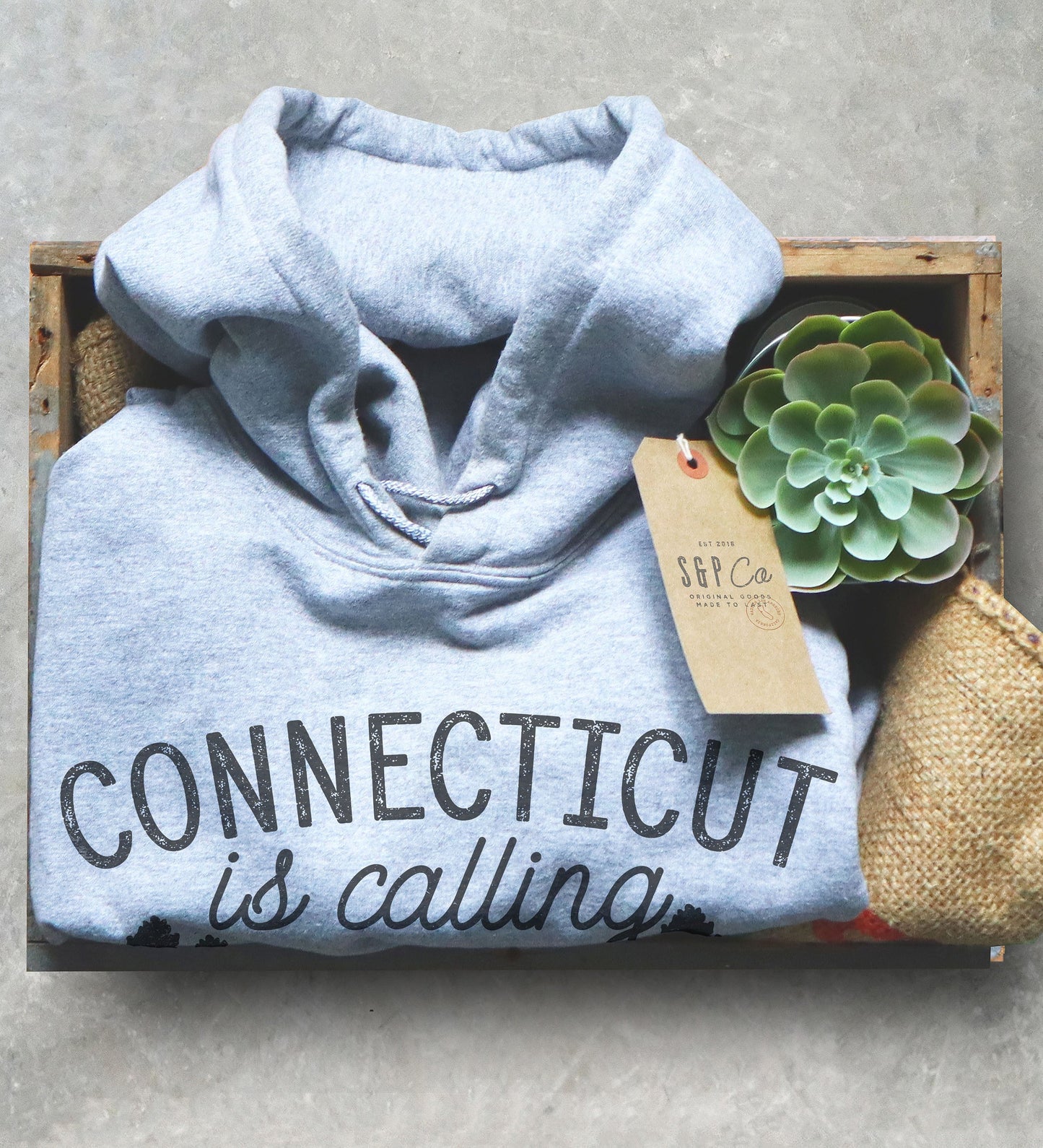 Connecticut Is Calling And I Must Go Hoodie - Connecticut Shirt, Connecticut Gift, State Shirt, Connecticut Pride, New England Shirt