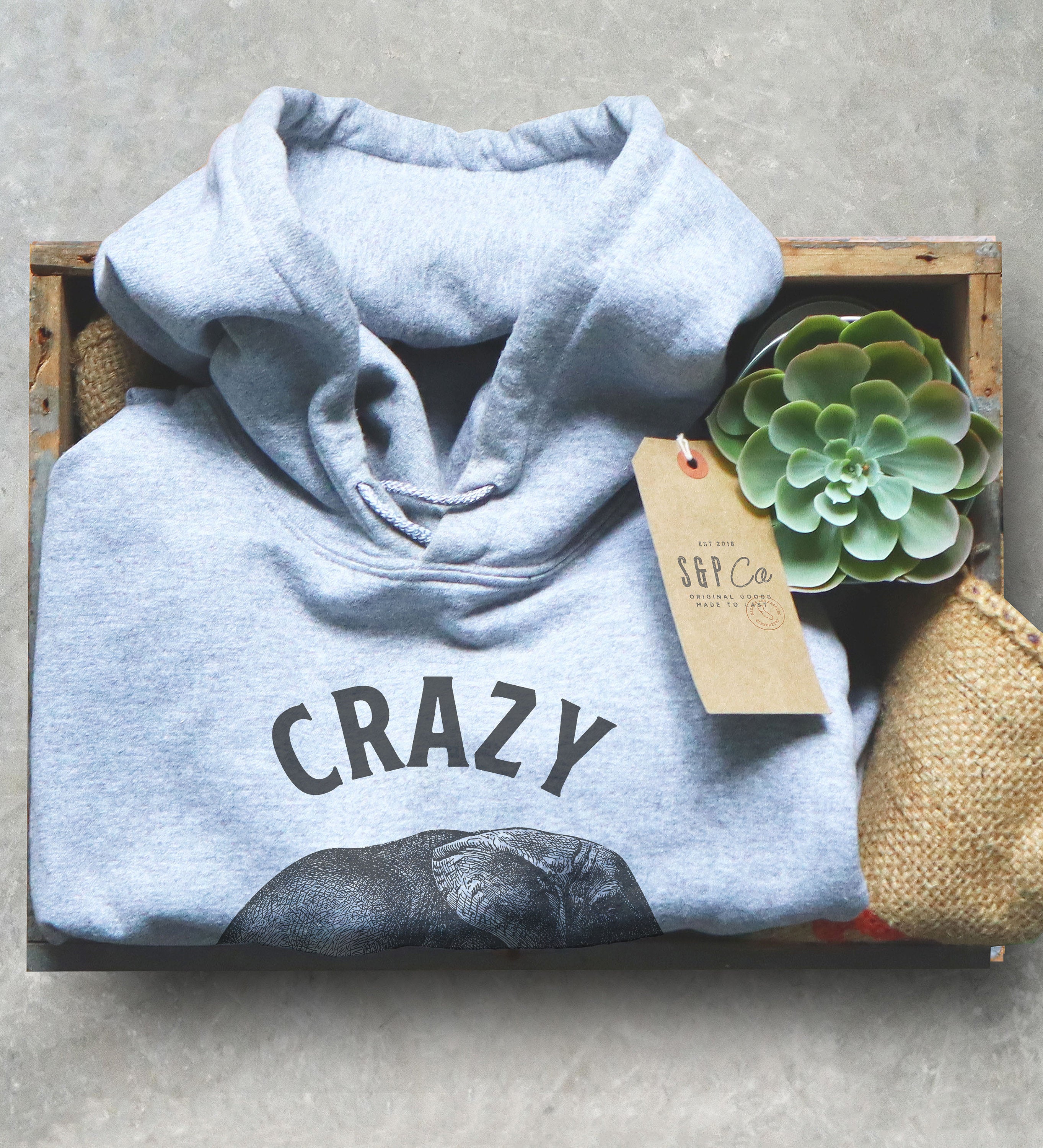 Crazy Elephant Lady Hoodie -