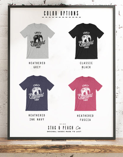 Crazy Elephant Lady Unisex Shirt