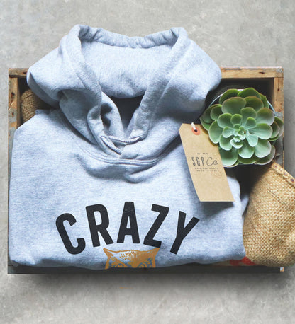 Crazy Owl Lady Hoodie - Owl