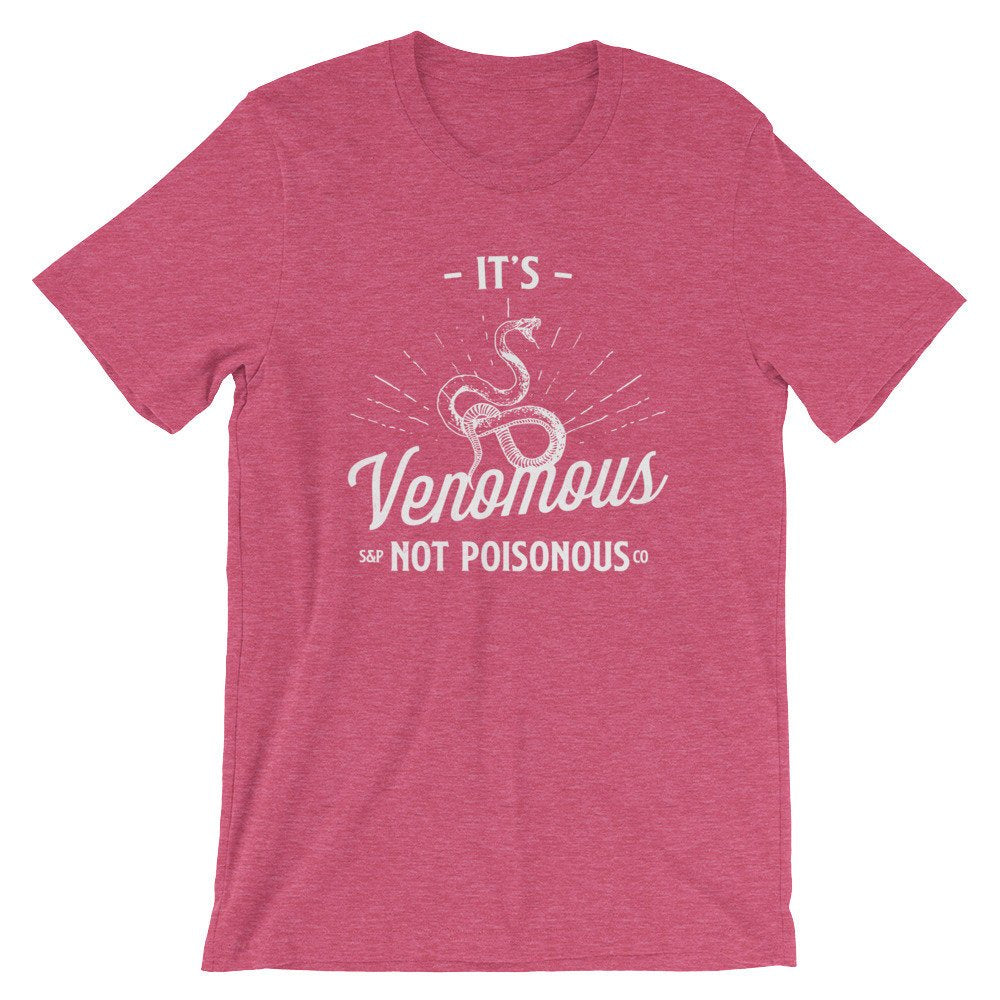 It’s Venomous Not Poisonous Unisex Shirt - Snake Shirt, Herpetology Shirt, Reptile Shirt, Zoology Shirt, Exotic Pets Shirt
