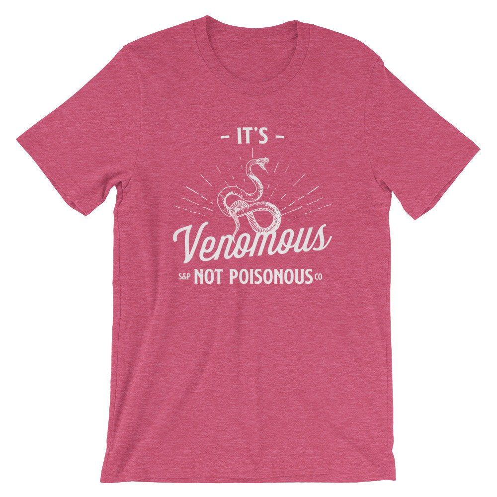 It’s Venomous Not Poisonous Unisex Shirt - Snake Shirt, Herpetology Shirt, Reptile Shirt, Zoology Shirt, Exotic Pets Shirt - Stag & Peach Co