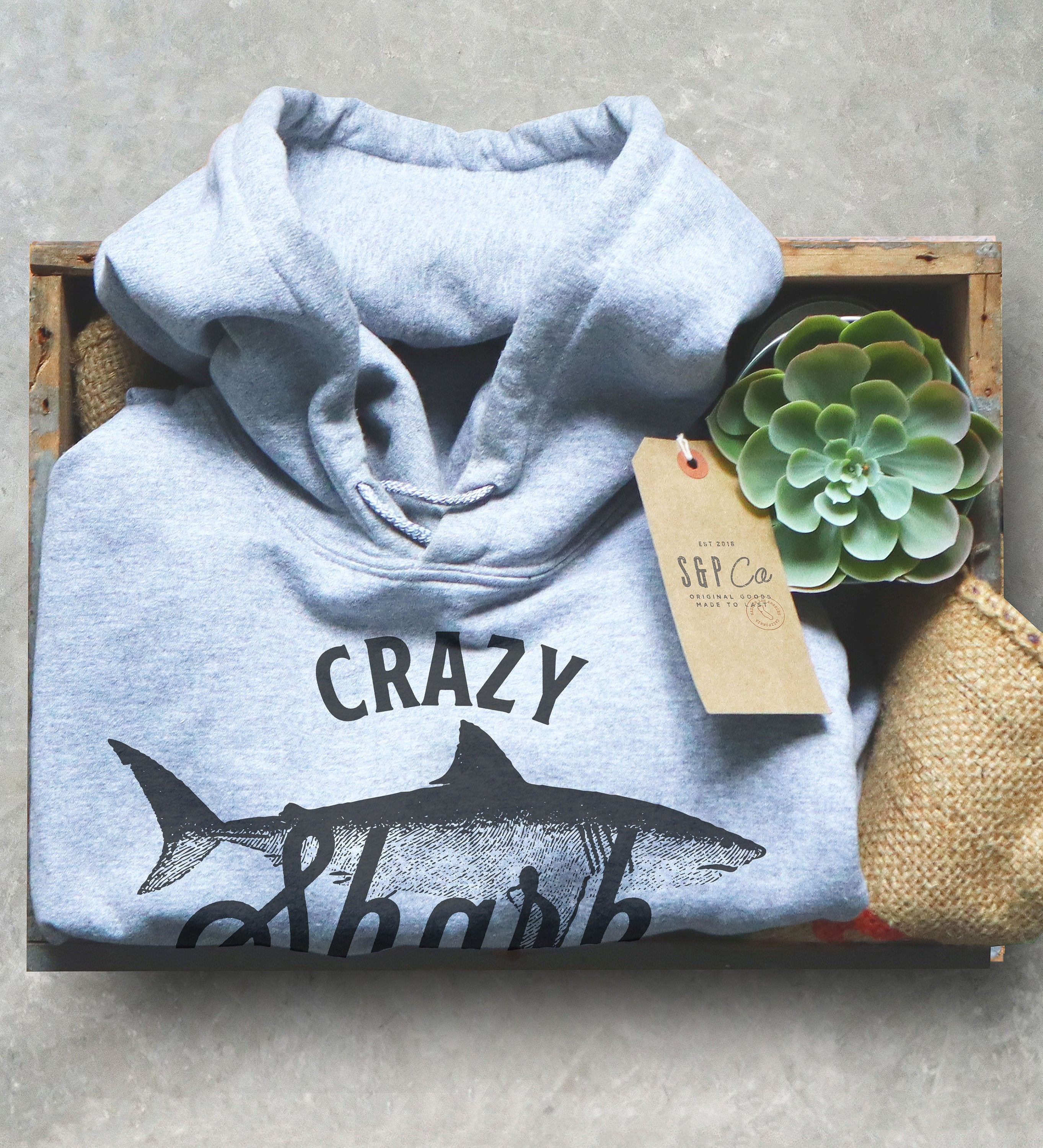 Crazy Shark Lady Hoodie - Shark Shirt, Shark Gift, Shark Birthday, Shark Week Shirt, Sea Life Shirt, Sea Life Gift