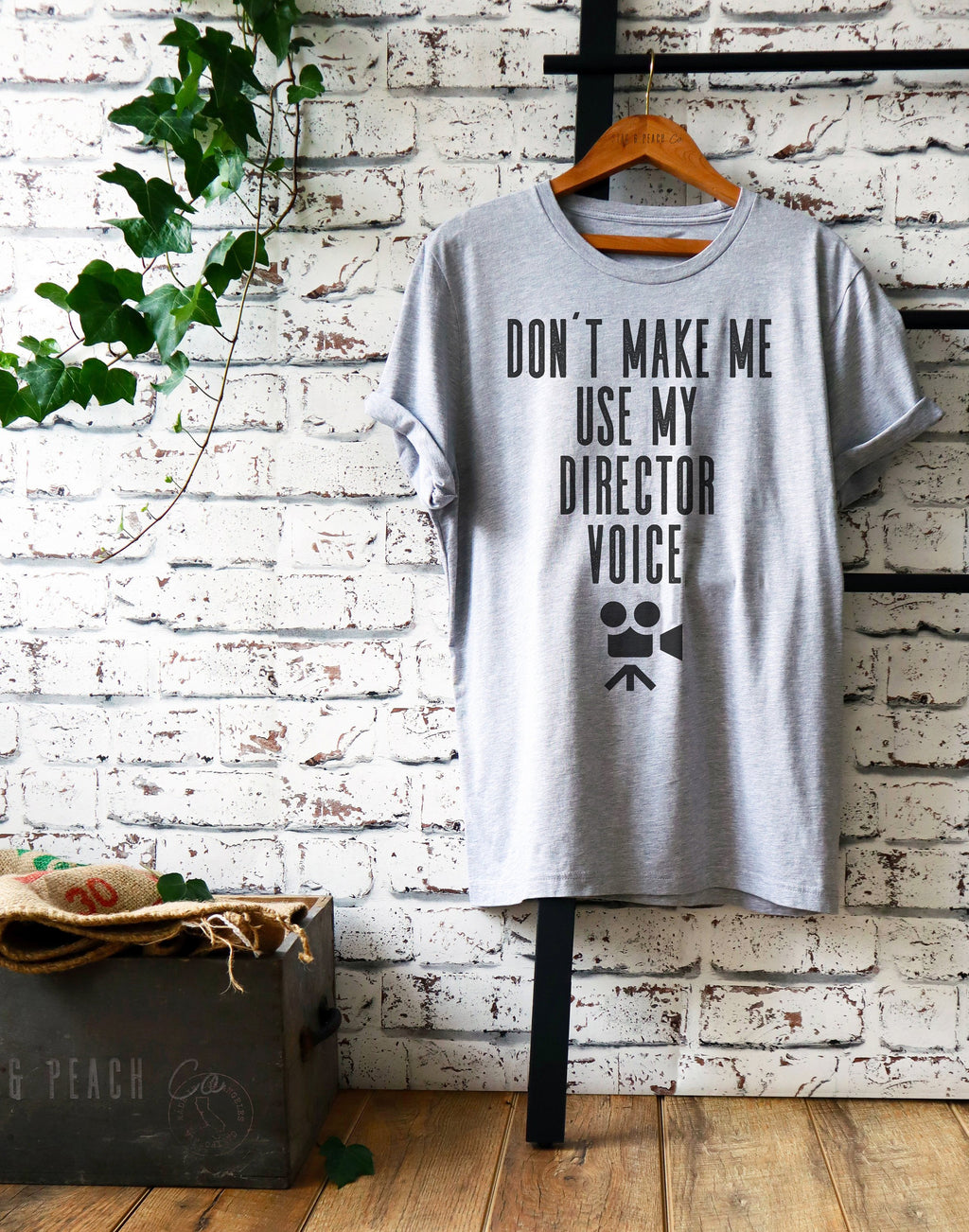 Don't Make Me Use My Director Voice Unisex Shirt - - Director Shirt, Director Gift, Film Shirt, Film Gift, Directing Shirt, Cameraman - Stag & Peach Co