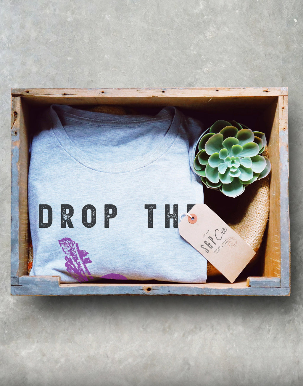 Drop The Beet Unisex Shirt - Gardening Shirt - Gardener Gift - Plant Shirt - Vegan Shirt - Plant Shirt - Foodie Gift - vegetable shirt - Stag & Peach Co