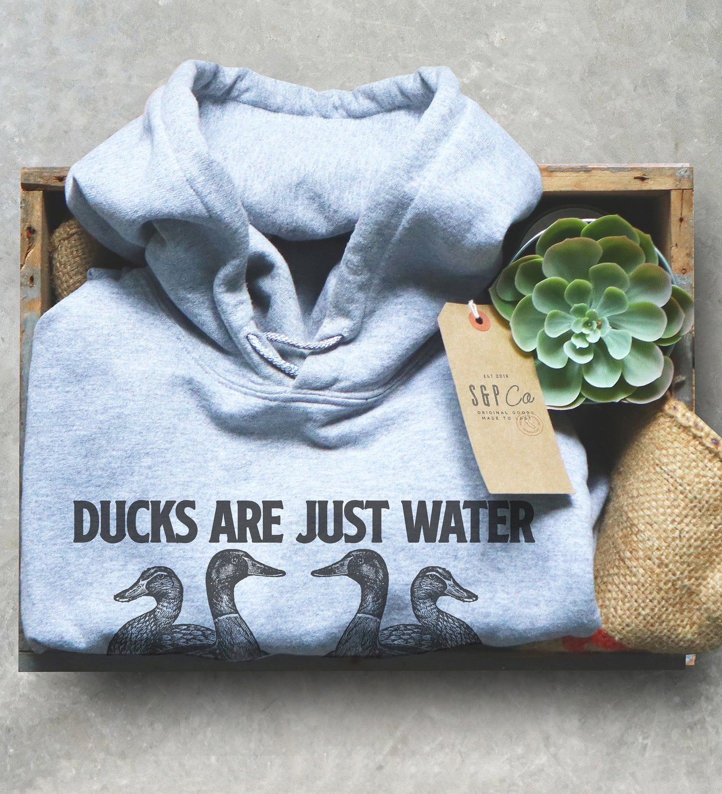 Ducks Are Just Water Chickens Hoodie - Duck Shirt, Duck Gift, Farmer Shirt, Farmer Gift, Duck Hunting, Rubber Duck, Duck Lover Gift