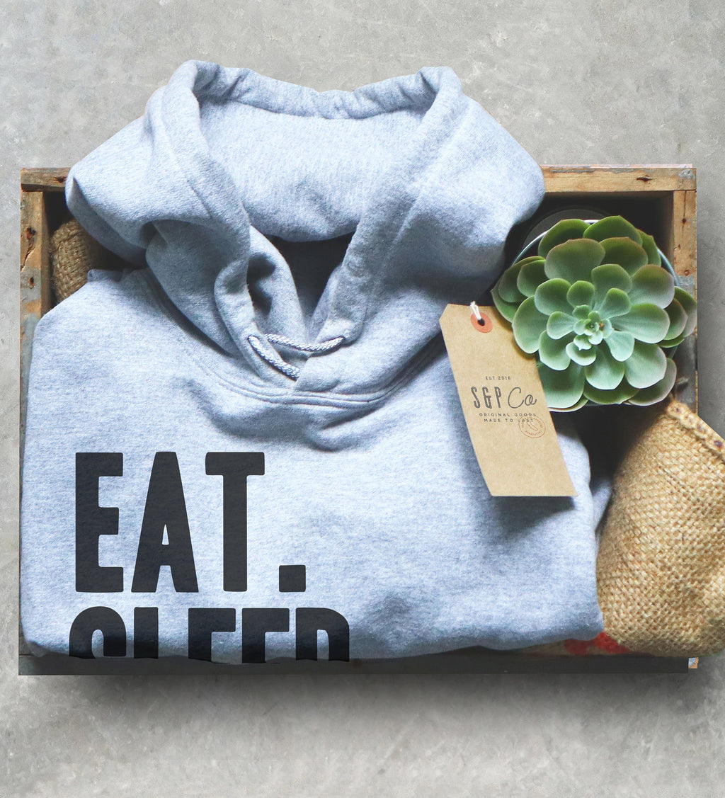 Eat Sleep Anime Repeat Hooded Sweatshirt - Anime shirt, Manga shirt, Anime shirts, Anime gift, Anime gifts, Japanese shirt