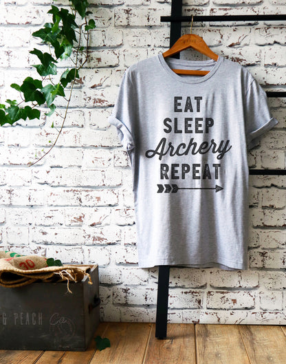 Eat Sleep Archery Repeat Unisex Shirt - Archery Shirt, Archery, Archer, Archery Gift, Archery Bow, Archer Shirt, Archery Target