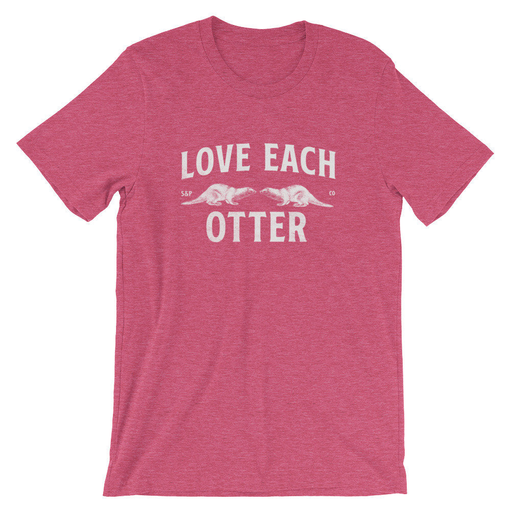 Love Each Otter Unisex Shirt - Otter Shirt, Otter Gift, Sea Otter Shirt, Significant Otter, Cute Otter Shirt, Otter Lover Gift, Couple Shirt