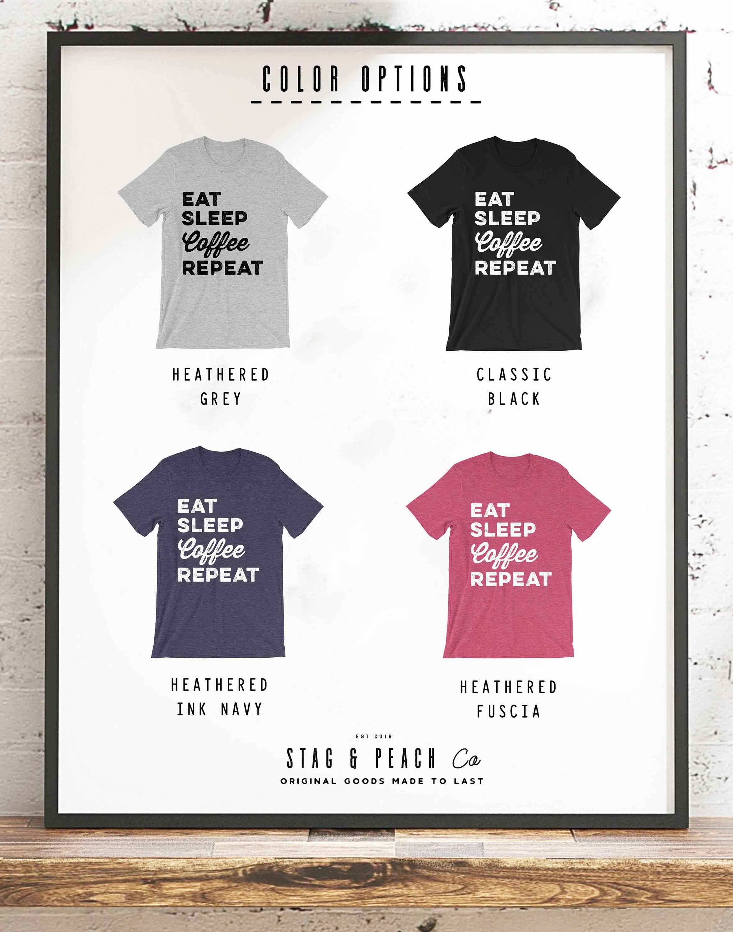 Eat Sleep Coffee Repeat Unisex Shirt - Coffee Shirt, Coffee Gift, Principal Shirt, Caffeine Shirt, Coffee Funny Shirt, Coffee Lovers Gift