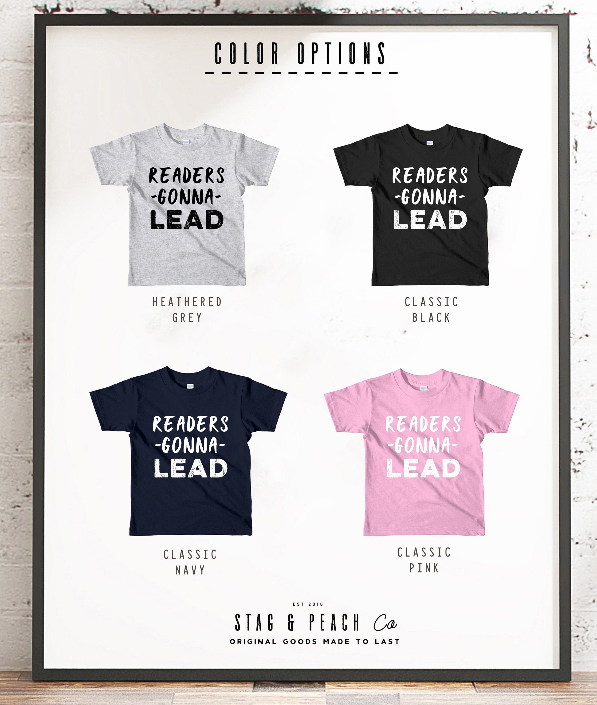 Readers Gonna Lead Kids Shirt - Book Lover Shirt, Book Shirt For Toddlers, Reading Shirt, Book Lover Gifts, Bookworm Gift, Pre K Shirt - Stag & Peach Co