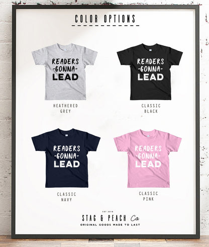 Readers Gonna Lead Kids Shirt - Book Lover Shirt, Book Shirt For Toddlers, Reading Shirt, Book Lover Gifts, Bookworm Gift, Pre K Shirt