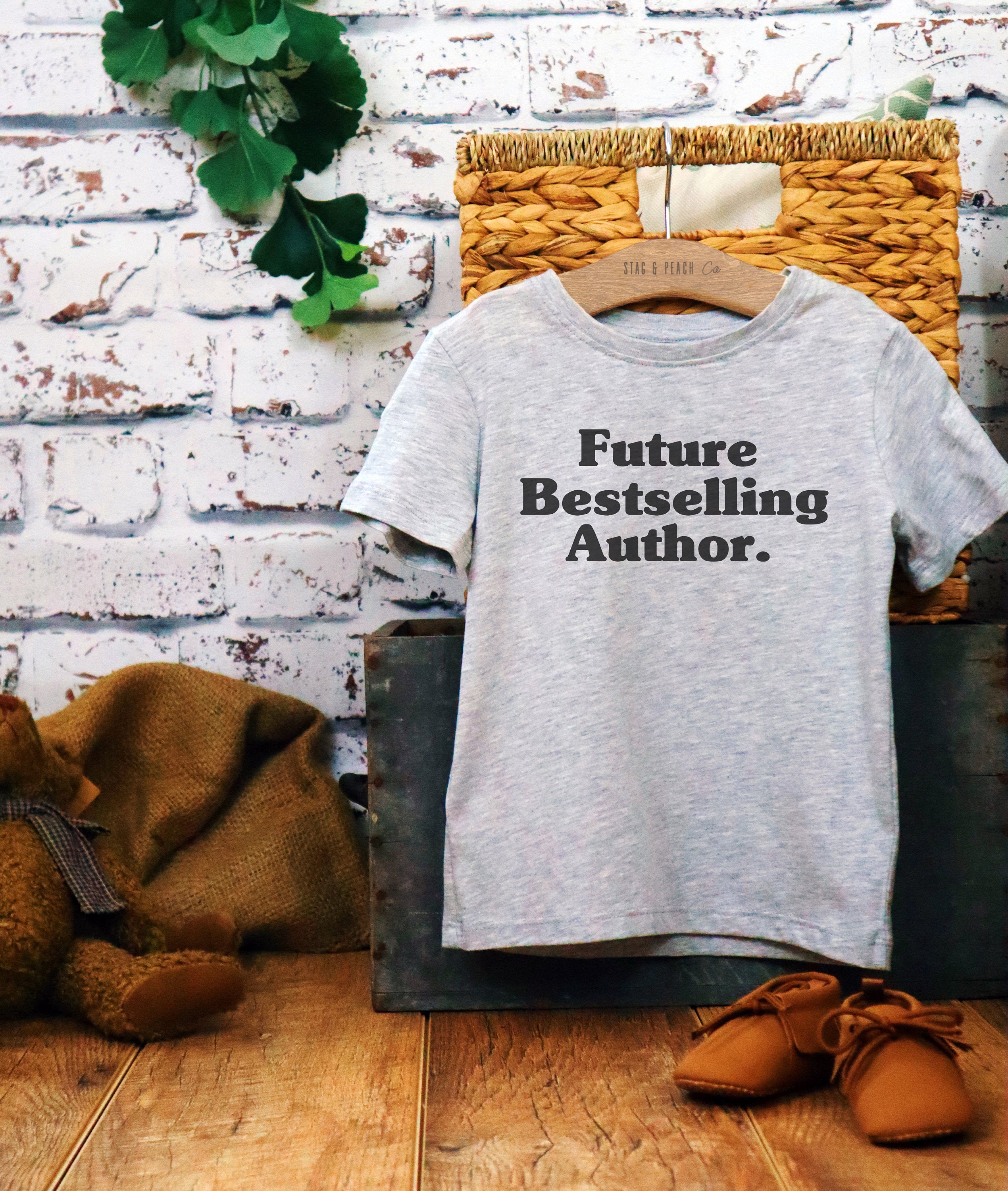 Future Bestselling Author Kids Shirt - Author Kids Shirt, Future Author Shirt, Writer Shirt, Author Gift, Writer Toddler Tee, Writing Shirt - Stag & Peach Co
