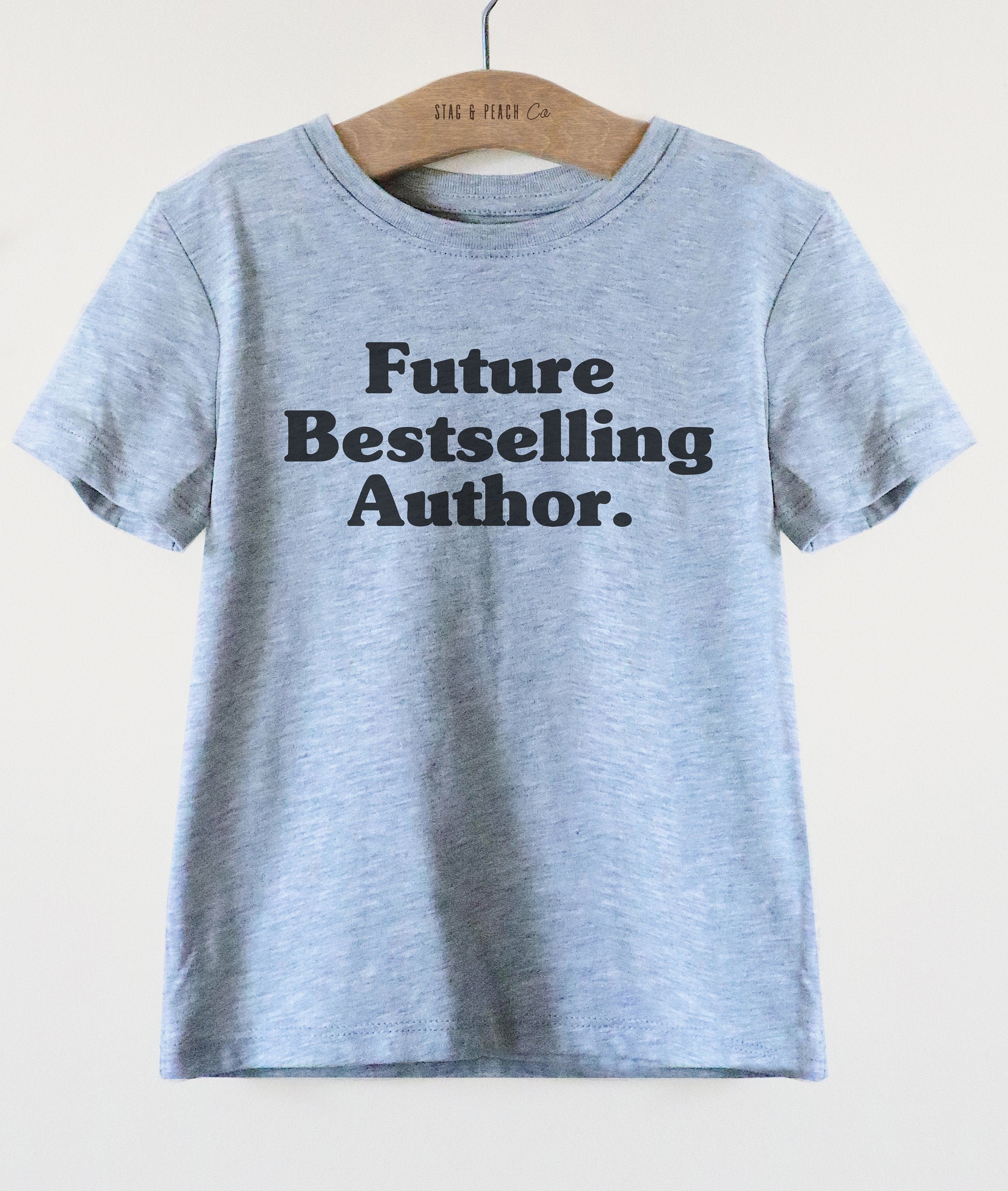 Future Bestselling Author Kids Shirt - Author Kids Shirt, Future Author Shirt, Writer Shirt, Author Gift, Writer Toddler Tee, Writing Shirt - Stag & Peach Co