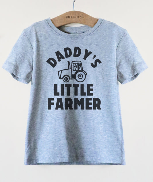 Daddy's Little Farmer Kids Shirt -Farm Toddler Shirt, Farm Shirts For Kids, Farm Toddler Clothes, Barnyard Birthday, Toddler Tractor Shirt