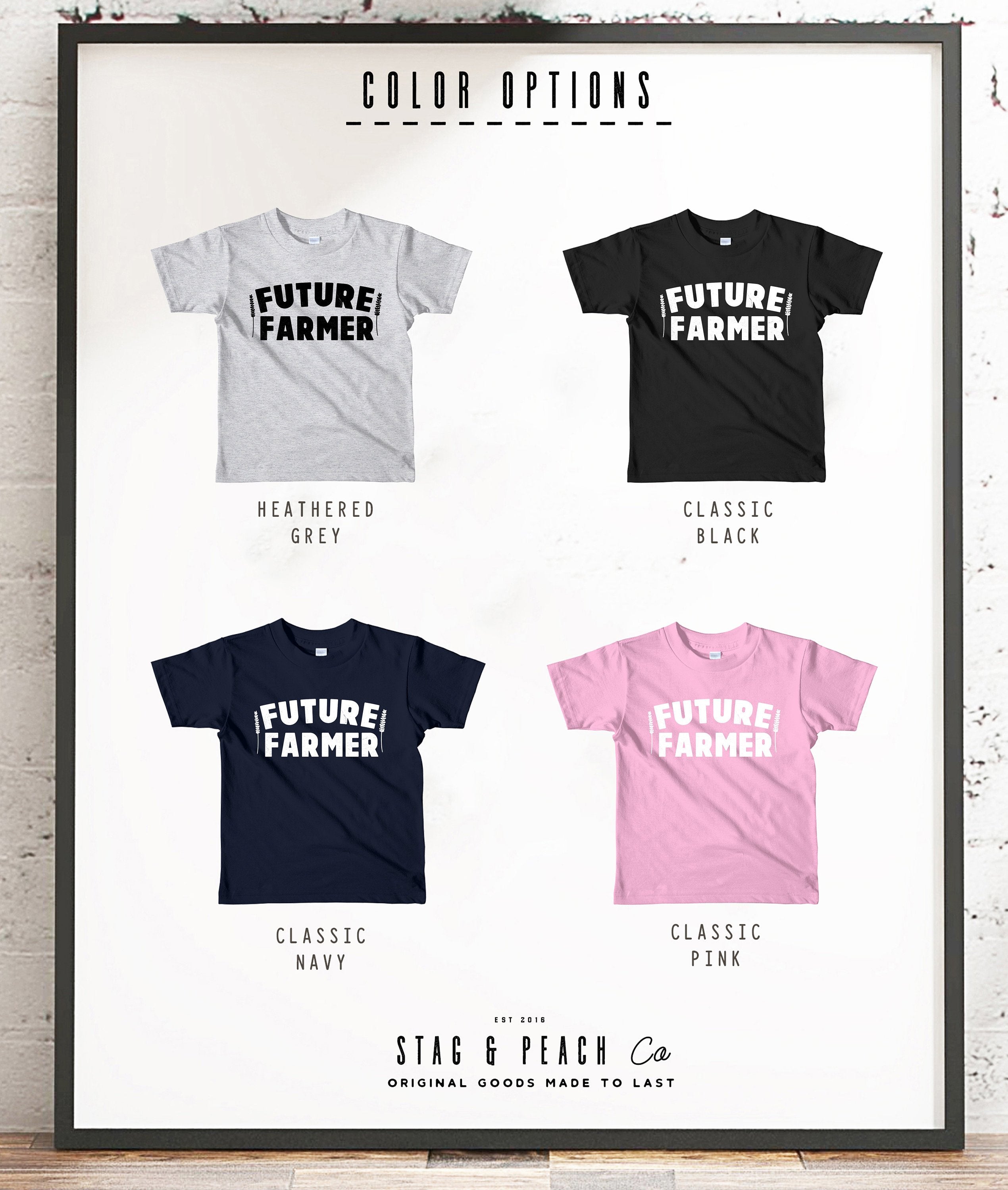 Future Farmer Kids Shirt - Farm Toddler Clothes, Farm Kids, Gift For Farmer, Farm Life Shirt, Farm Gift For Kids, Farm Birthday Shirt - Stag & Peach Co