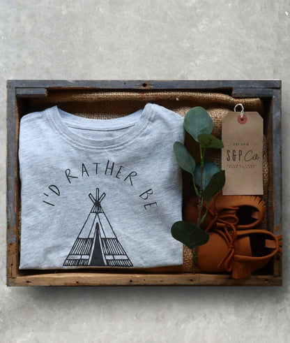 I'd Rather Be Camping Kids Shirt - Camping Shirt, Happy Camper, Kids Camping Shirt, Adventure Shirt, Camping Toddler Shirt, Camp Shirt