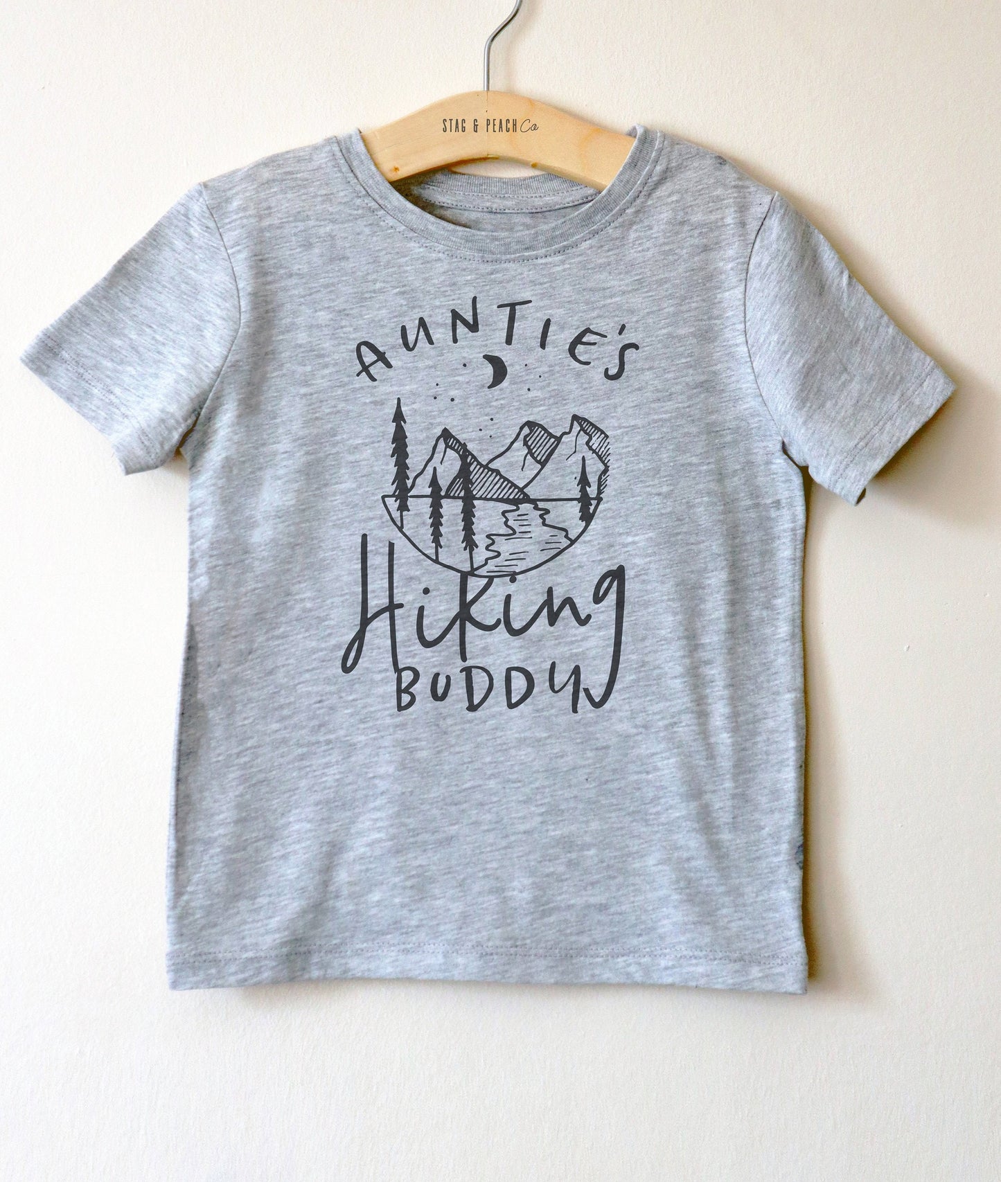 Auntie's Hiking Buddy Kids Shirt - Hiking Shirt, adventure Toddlers Shirt, hiking Shirt for kids, Adventure  Gift For Nephew or Niece