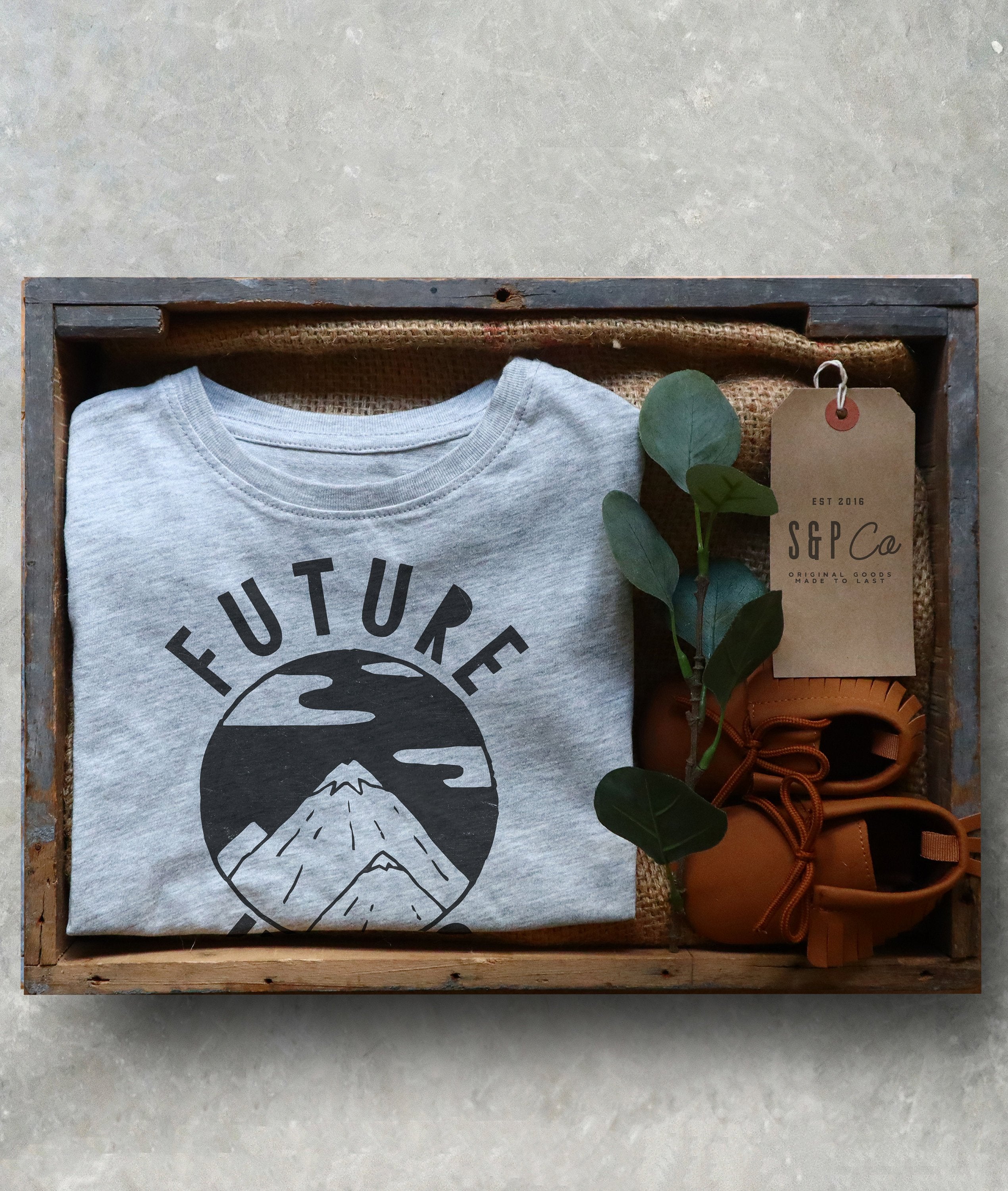 Future Hiker Kids Shirt - Hiking Shirt, Adventure Time Toddlers Shirt, Wanderlust Shirt, Adventure Awaits Youth Shirt, Mountain Shirt, - Stag & Peach Co