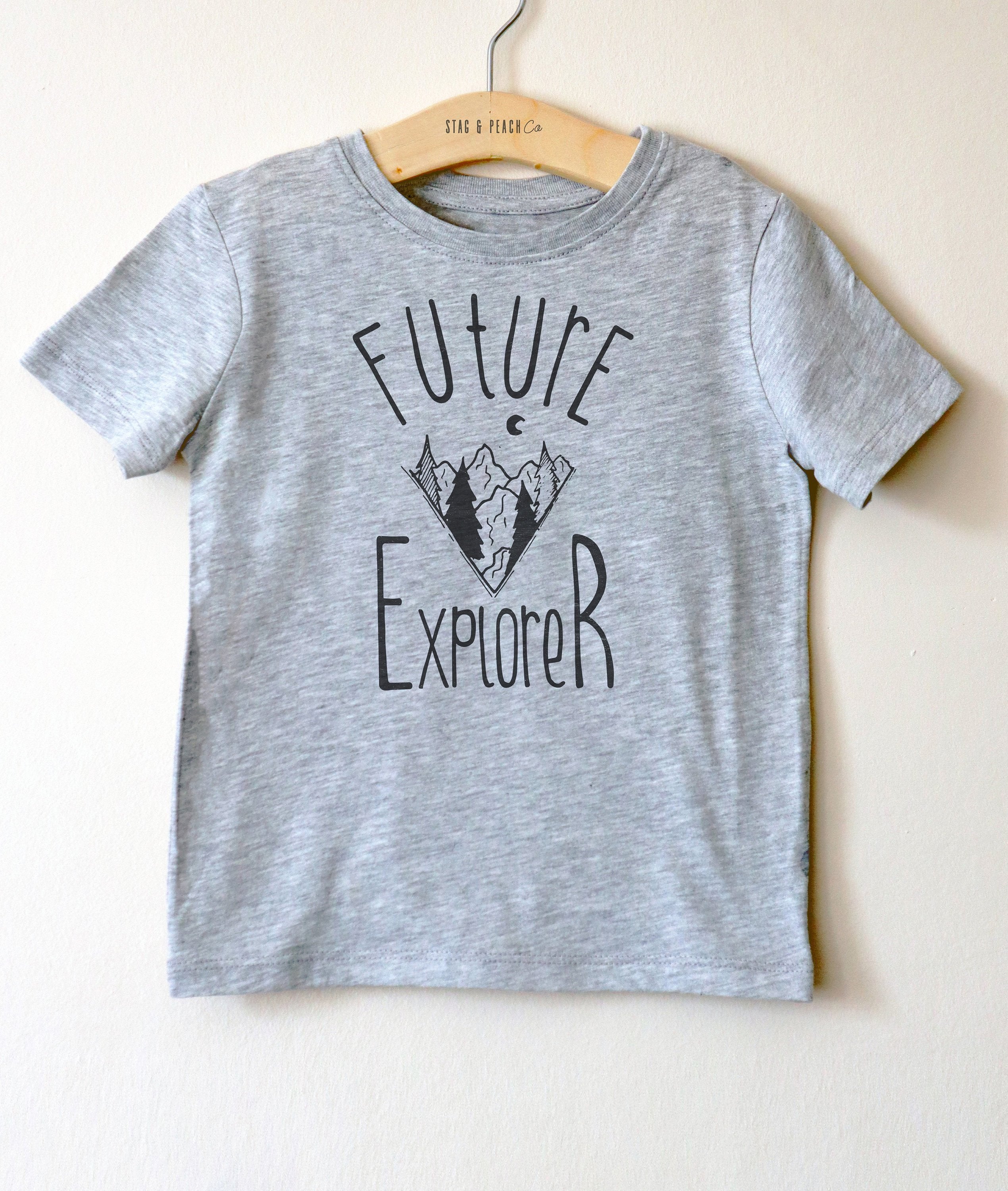 Future Explorer Kids Shirt -Explorer Shirt, Adventure Shirt, Explore Shirt For Kids, Hiking Shirt, Travel Shirt, Outdoors Shirt For Toddlers - Stag & Peach Co