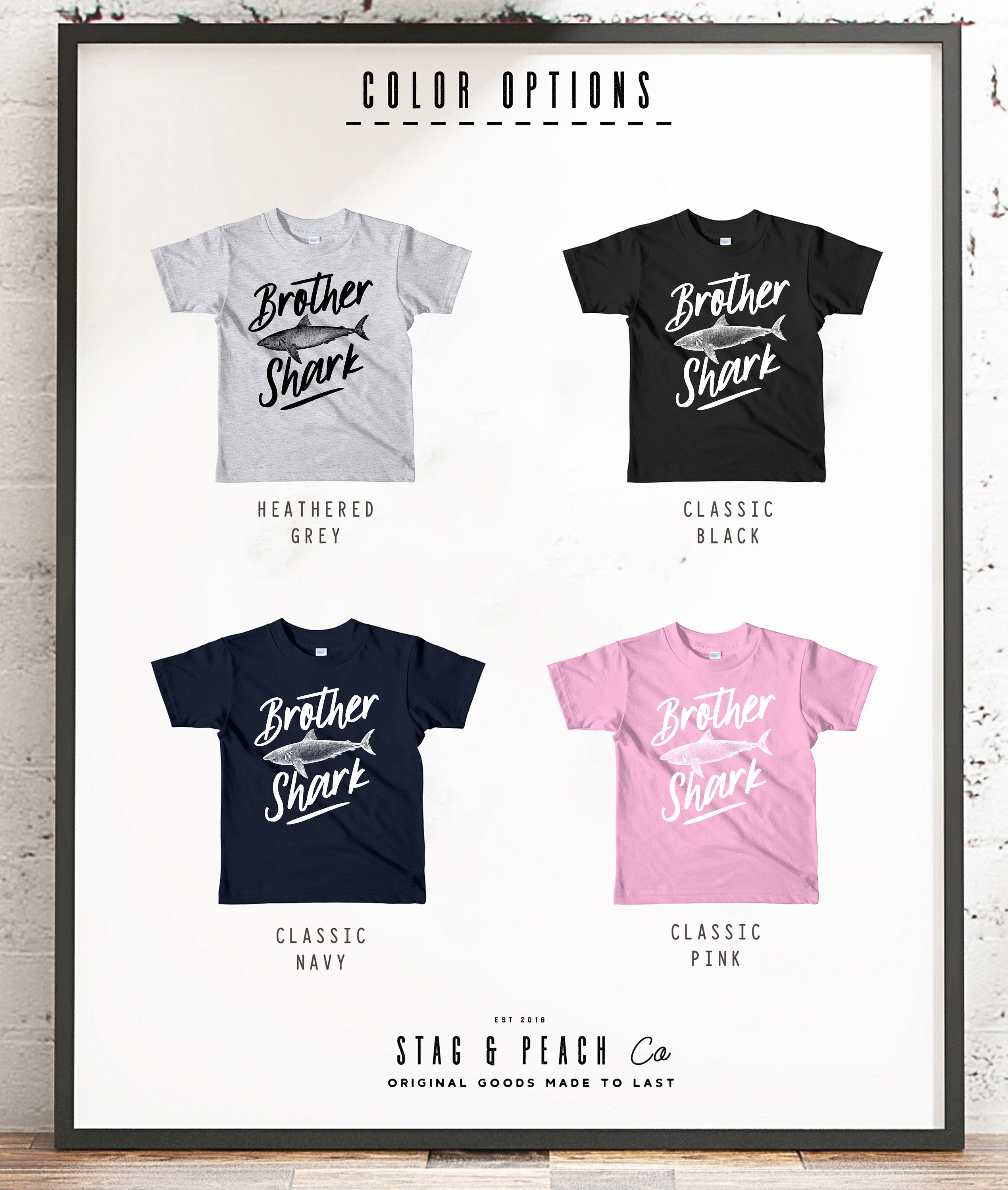Brother Shark Kids Shirt - Stag & Peach Co