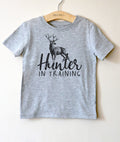 Hunter In Training Kids Shirt - Hunting Gifts, Deer Print Shirt, Deer Hunting Shirt, Hunting Kids Clothes, Hunting Toddler Gift, Deer Shirt - Stag & Peach Co