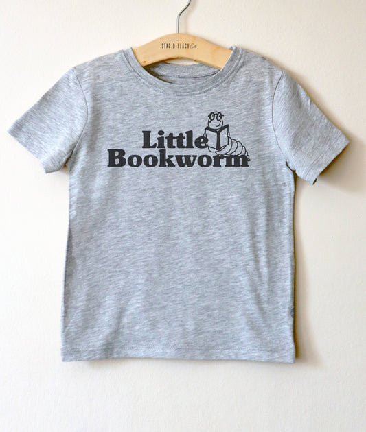 Little Bookworm Kids Shirt - Bookworm Shirt Kids, Children Book TShirts, Book Lovers Kids Tshirt, Bookish Gift, Reading Shirt Kids