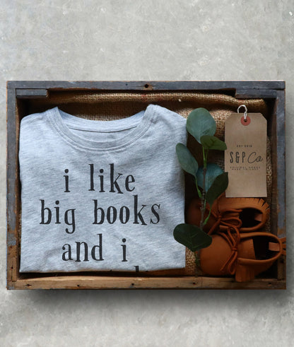 I Like Big Books Kids Shirt - Kids Book Gift, Toddler Book Lover Shirt, Bookworm Shirt Kids, Reading Shirt Kids, Children Book Tshirts