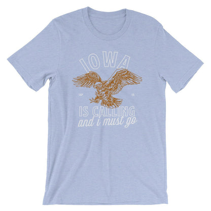 Iowa Is Calling And I Must Go Unisex Shirt - Iowa Shirt, Iowa Gift, State Shirt, Iowa Pride, Iowa State Shirt, Iowa Home Shirt