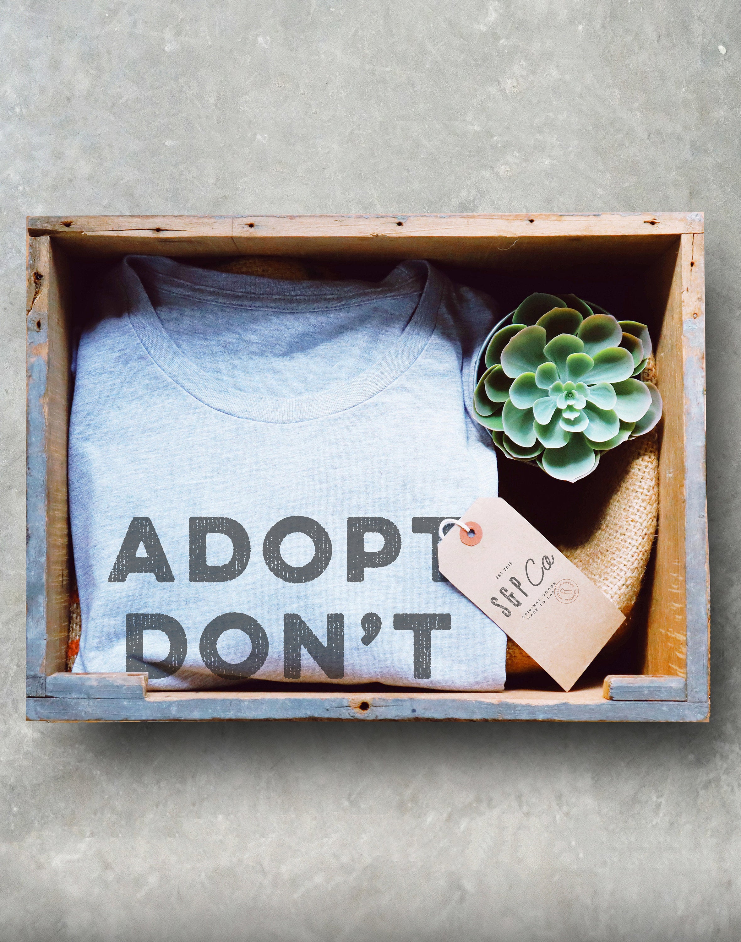 Adopt Don't Shop Unisex Shirt - Stag & Peach Co
